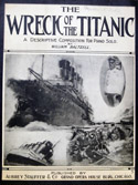 Cover of sheet music for a composition called 'The Wreck of the Titanic.'