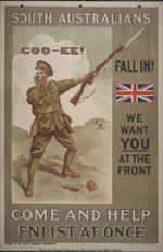 Australian WWI poster: South Australians Coo-ee!