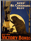Canadian WWI general poster: Keep All Canadians Busy
