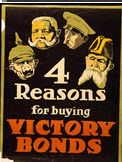 Canadian WWI general poster: 4 Reasons for Buying Victory Bonds 