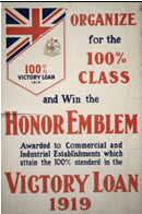 Canadian WWI general poster: Organize for the 100% Class... 