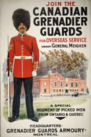 Canadian WWI recruiting poster: Join the Canadian Grenadier Guards