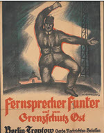 German WWI poster: Fernsprecher Funker...