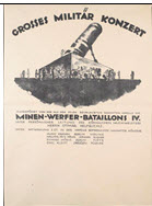 German WWI poster: Grosses militär Konzert