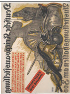 German WWI poster: Deutsche Kriegsausstellung