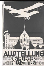 German WWI poster: Ausstellung des Flieger Hilfs Komitees