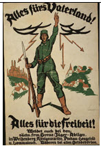 German WWI poster: Alles fürs Vaterland!