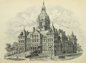 The Capitol building in Albany, NY, from page one of the Civil List and Constitutional History...