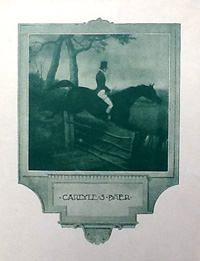 Carlyle S. Baer's bookplate