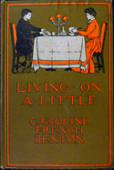 Cover of 'Living on a Little,' one of the cookbooks in the exhibit.