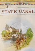 Detail of canal map and guide