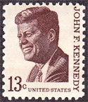 Kennedy stamp (13 cents)