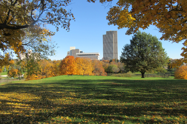 The Cultural Education Center in fall.