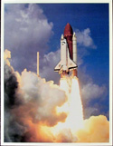 NASA photo of the Challenger STS-6 launch