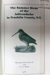 book: Summer birds of the Adirondacks in Franklin County, NY