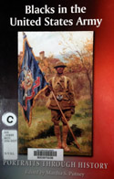 Cover of 'Blacks in the United States Army: Portraits through History,' one of the books on display in the current exhibit.
