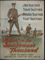 Australian WWI poster: Join Together