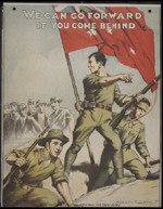 Australian WWI poster: We Can Go Forward
