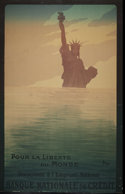 French WW1 poster:Pour la liberté/du monde.