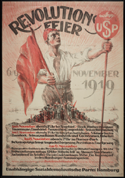 German WWI poster: Revolutions Feier November 1919