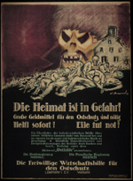 German WWI poster: Die Heimat ist in Gefahr!