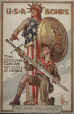 US WWI poster (general): USA Bonds Third Liberty Loan