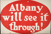 US WW1 poster (general):Albany Will See It Through!