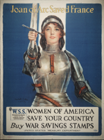 US WWI poster (general): Joan of Arc