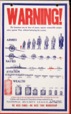US WWI poster (general): Warning! No American