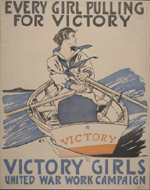 US WWI poster (general): Every Girl Pulling