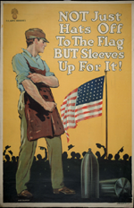 US WWI poster (general): Not Just Hats Off