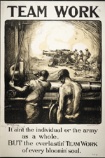 US WWI poster (general): Team Work