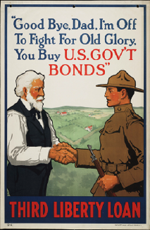 US WWI poster (general): Good Bye, Dad