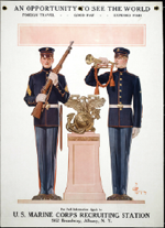 US WWI recruitment poster: An Opportunity to See the World