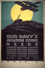 US WWI recruitment poster: Our Navy's Aviation Corps...