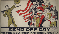 US WWI recruitment poster: Send Off Day