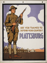 US WWI recruitment poster: Are You Trained to Defend Your Country?