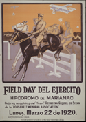 Cuba World War 1 poster: Field Day del Ejercito/Hipódromo de Marianao