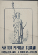 Cuba World War 1 poster: Image of the Statue of Liberty