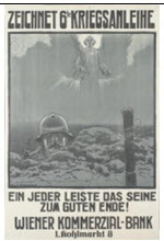 Austrian WWI poster: Zeichnet 6te Kriegs-Anleihe Ein jeder Leiste...