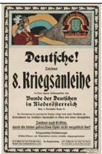 Austrian WWI poster: Deutsche! Zeichnet 8. Kriegsanleihe