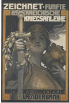 Austrian WWI poster: Zeichnet Fünfte österreichische Kriegsanleihe