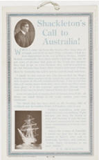 Australian WWI poster: Shackleton's Call