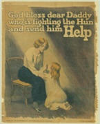 Australian WWI poster: God Bless Dear Daddy