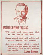 Australian WWI poster: Brothers Beyond the Seas