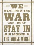 Australian WWI poster: We Went into the War