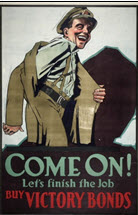 Canadian WWI general poster: Come On! Let's Finish the Job