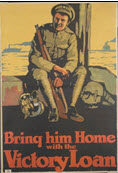 Canadian WWI general poster: Bring Him Home with the Victory Loan