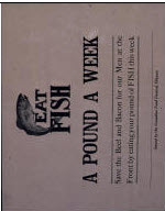 Canadian WWI general poster: Eat Fish/A Pound a Week