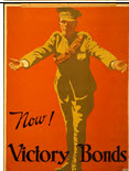 Canadian WWI general poster: Now! Victory Bonds